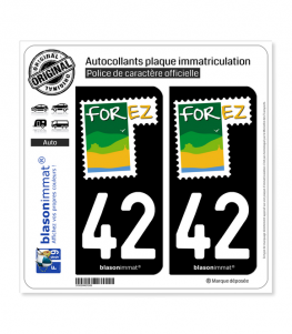 42 Montbrison - Tourisme | Autocollant plaque immatriculation