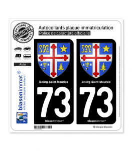 73 Bourg-Saint-Maurice - Armoires | Autocollant plaque immatriculation