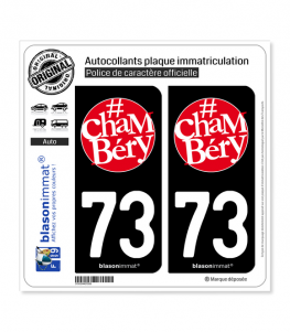 73 Chambéry - Tourisme | Autocollant plaque immatriculation