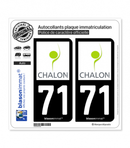 71 Chalon-sur-Saône - Pays | Autocollant plaque immatriculation