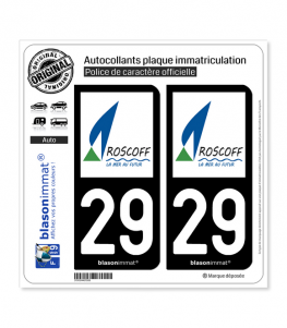 29 Roscoff - Commune | Autocollant plaque immatriculation