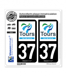 37 Tours - Agglo | Autocollant plaque immatriculation