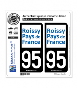 95 Sarcelles - Agglo | Autocollant plaque immatriculation