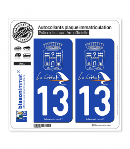 13 La Ciotat - Ville | Autocollant plaque immatriculation