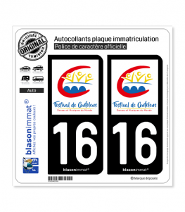 16 Confolens - Festival | Autocollant plaque immatriculation