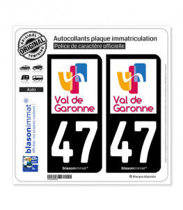 47 Marmande - Agglo | Autocollant plaque immatriculation