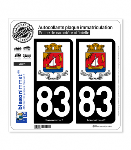 83 Cavalaire-sur-Mer - Ville | Autocollant plaque immatriculation