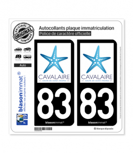 83 Cavalaire-sur-Mer - Tourisme | Autocollant plaque immatriculation