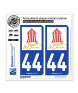 44 La Baule-Escoublac - Ville | Autocollant plaque immatriculation
