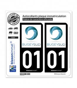 01 Belley - Agglo | Autocollant plaque immatriculation