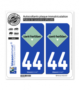 44 Saint-Herblain - Ville | Autocollant plaque immatriculation