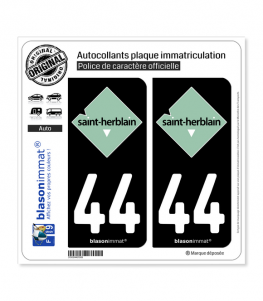 44 Saint-Herblain - Ville | Autocollant plaque immatriculation