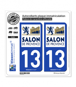 13 Salon-de-Provence - Ville | Autocollant plaque immatriculation