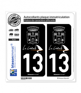 13 La Ciotat - Ville | Autocollant plaque immatriculation