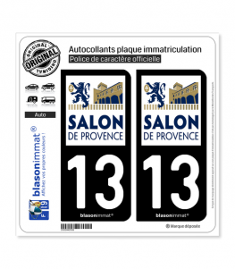 13 Salon-de-Provence - Ville | Autocollant plaque immatriculation