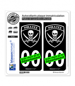 Autocollant plaque immatriculation