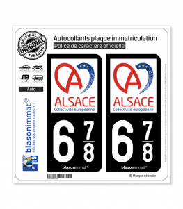 Stickers autocollant plaque d'immatriculation personnalisée