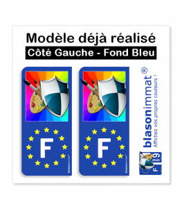 Modèle déjà réalisé - Côté Gauche Fond Bleu