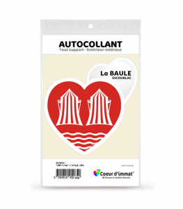 La Baule-Escoublac - Derbys | Autocollant Coeur j'aime