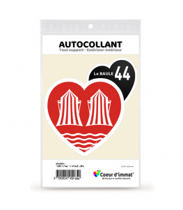 La Baule-Escoublac 44 - Derbys  | Autocollant Coeur j'aime