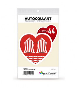 La Baule-Escoublac 44 - Derbys  | Autocollant Coeur j'aime