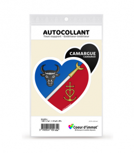 Camargue - Blason | Autocollant Coeur j'aime