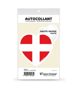 Haute-Savoie - Blason | Autocollant Coeur j'aime