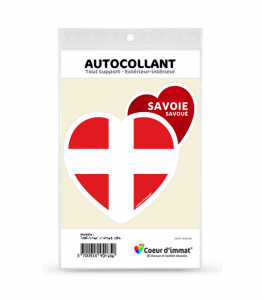 Savoie - Blason | Autocollant Coeur j'aime