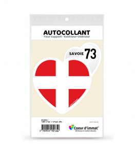 Savoie 73 - Blason | Autocollant Coeur j'aime