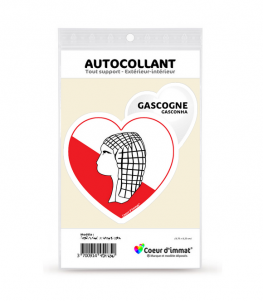 Gascogne - Culturel | Autocollant Coeur j'aime