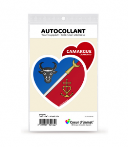 Camargue - Blason | Autocollant Coeur j'aime