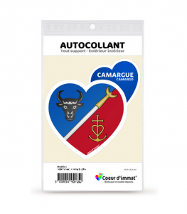 Camargue - Blason | Autocollant Coeur j'aime