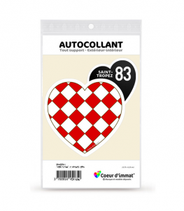 Saint-Tropez 83 - Blason | Autocollant Coeur j'aime