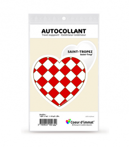 Saint-Tropez - Blason | Autocollant Coeur j'aime