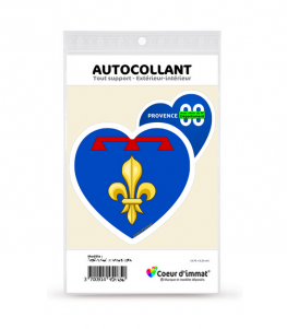 Provence Dépt - Blason II | Autocollant Coeur j'aime