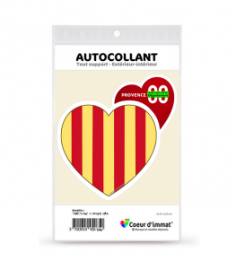 Provence Dépt - Blason | Autocollant Coeur j'aime