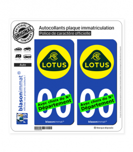 Lotus - 2019 | Autocollant plaque immatriculation