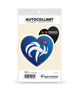 France - Fiers d'être bleus | Autocollant Coeur j'aime