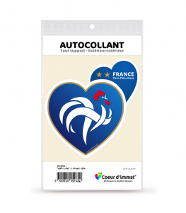 France - Fiers d'être bleus | Autocollant Coeur j'aime