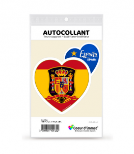 Espagne - La Roja | Autocollant Coeur j'aime