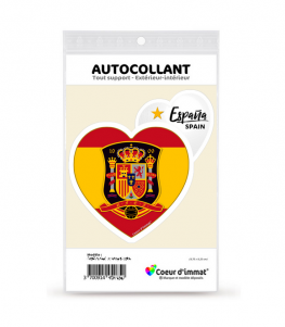 Espagne - La Roja | Autocollant Coeur j'aime