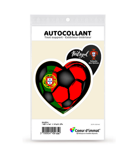 Portugal - Seleção das Quinas | Autocollant Coeur j'aime