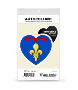 Provence - Blason II | Autocollant Coeur j'aime