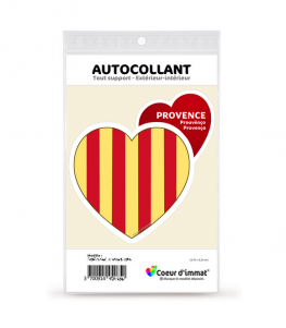 Provence - Blason | Autocollant Coeur j'aime