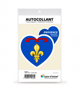 Provence - Blason II | Autocollant Coeur j'aime