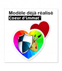 Modèle déjà réalisé - Coeur d'immat | Coeur j'aime