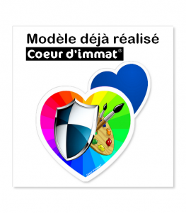 Modèle déjà réalisé - Coeur d'immat | Coeur j'aime