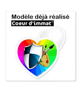 Modèle déjà réalisé - Coeur d'immat | Coeur j'aime