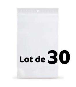Lot de 30 Sachets plastique de présentation