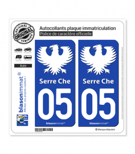 05 Serre Chevalier - Station II | Autocollant plaque immatriculation